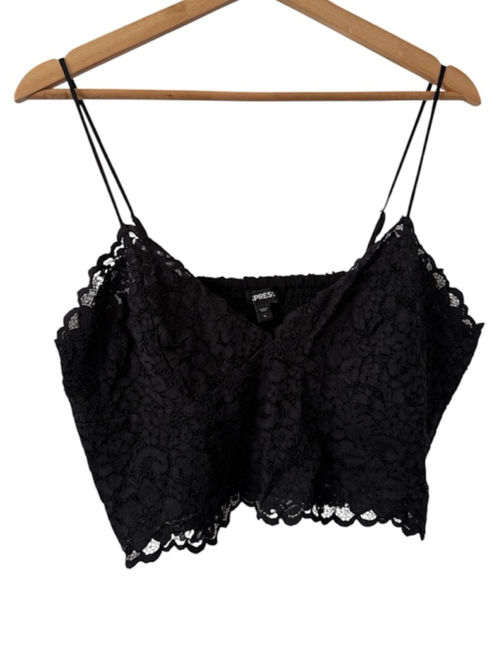 Express Allover Lace Cropped Cami